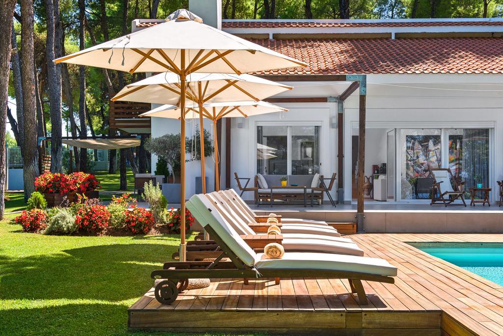 The White Villa At Sani Száni-part Kültér fotó